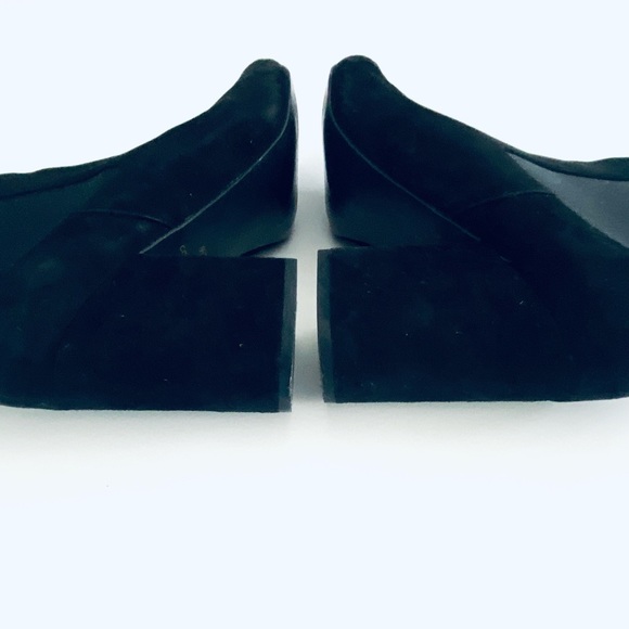 Cole Haan - Black Suede Boots with 3 Inch Block Heel - Great Condition - Picture 9 of 15